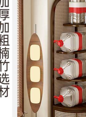 三角转角柜客厅复古纳墙角展架示收物卧室轻DFE奢藤编储物拐角置