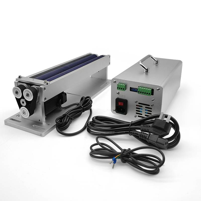 打标机旋转轴包胶滚轴式旋转台旋转夹具旋转工作台