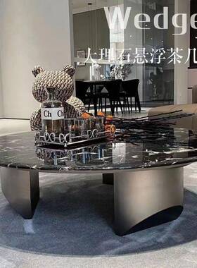意式微晶石茶几大茶台极简客厅51826家用石理台面大小圆形石茶几