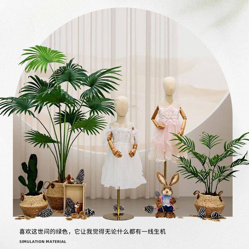 仿服窗装店橱装饰场景布置真绿植美造景仿YKL生花草假植物摆设商