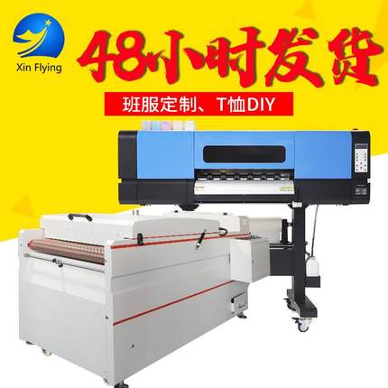 HME工厂现货04头6cm色体DTF荧光鑫飞扬柯式白墨打印抖粉一机