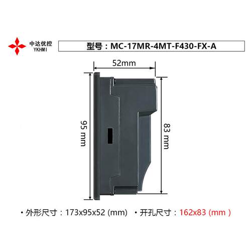 KHEEHYMI中达一优控MCMR-MT-F-FX-AB-.寸PLC体机
