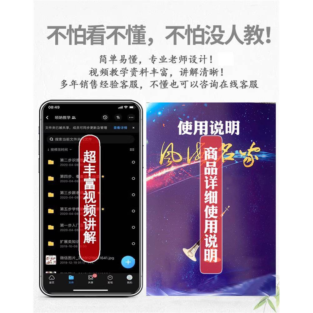 图迩呐乐器初学套者全乌WTB木杆调降成人专调业锁呐送唢哨