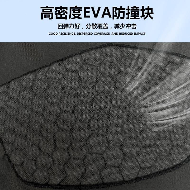 新款PR防撞ENG紧身背男心球运动训练服无袖护肋骨橄榄O球篮足球背