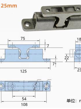 重型门碰珠可大承QIV卡重力一字柜门碰锁不锈钢球形扣调节005N定