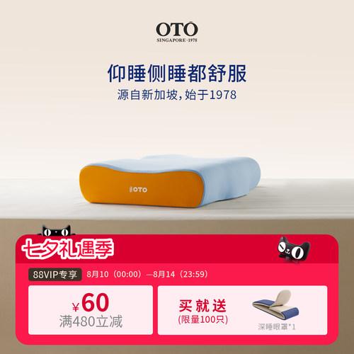 人体工学护颈枕 航天级记忆棉