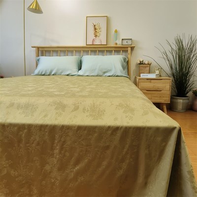 100支全棉长绒棉轻奢高级感提花床单单件100纯棉榻榻米床直角被单