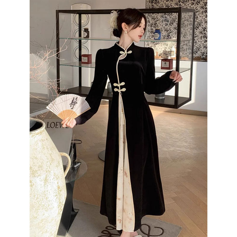 早秋新中式穿搭连衣裙女2024新款大码复古国风盘扣提花A字旗袍裙,孕妇装/孕产妇用品/营养,孕妇瑜伽背心/T恤,淘宝优惠券,粉丝福利购,淘宝优惠卷