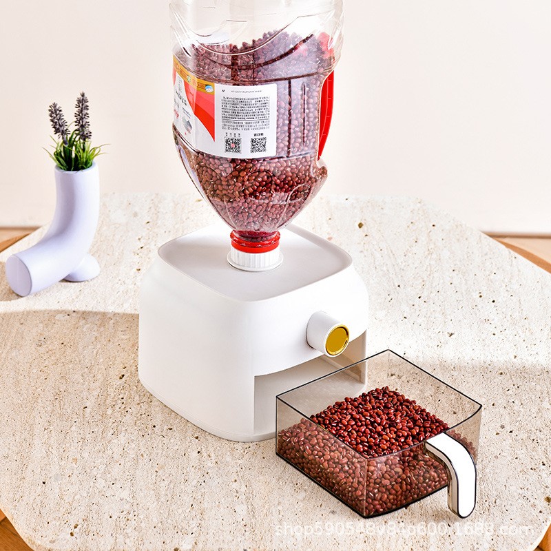 日式厨房带计时器防虫p防潮按压取米透明可视储米箱密封杂粮罐米