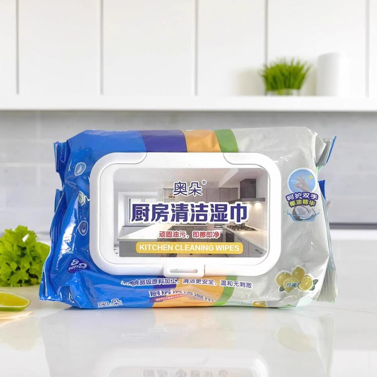 厨房湿巾家用强力清洁一次性抹布