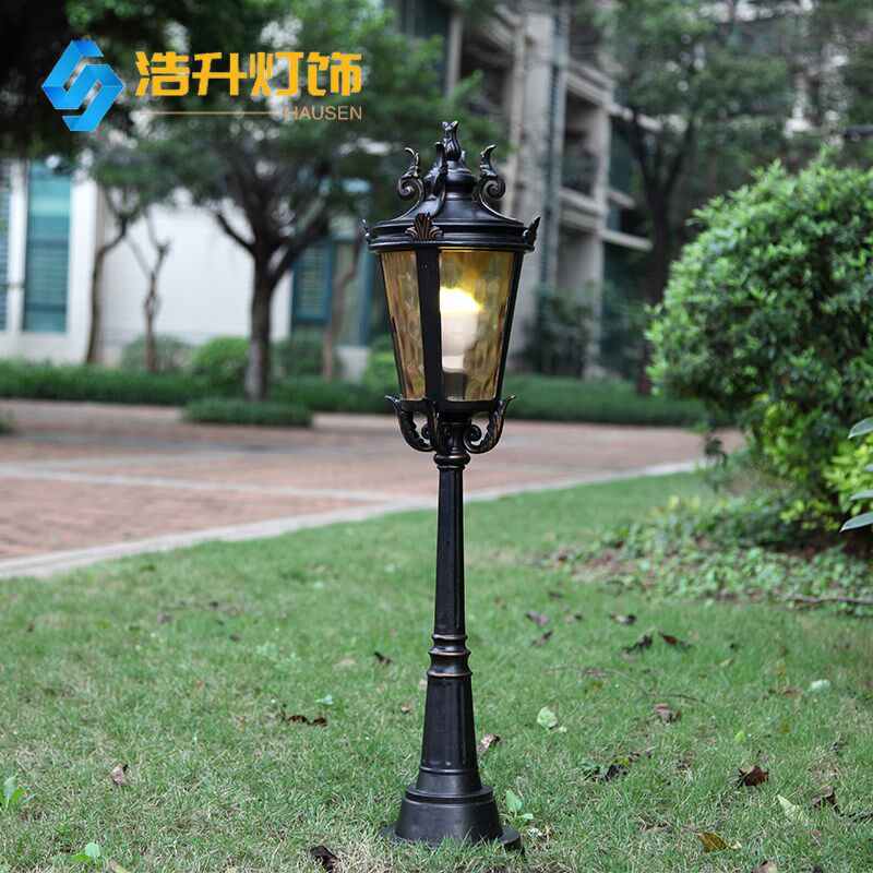 欧式室外防水草坪灯花园草地灯0.9E米户外景观灯具别墅立柱落地灯