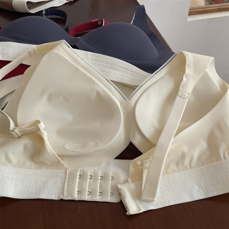 秋冬软提拉承托无j痕内衣女半固定杯小胸聚拢舒适运动文胸罩无痕