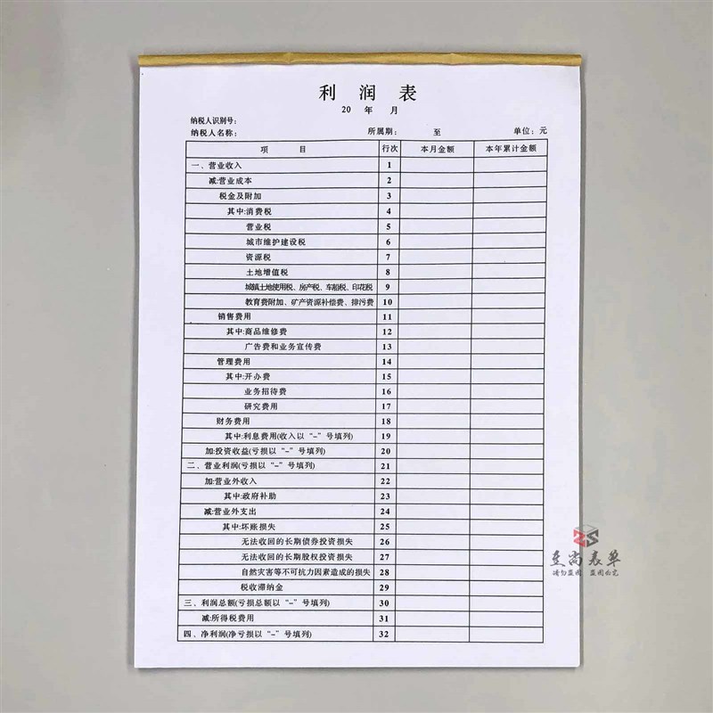 公司利润表企业经营财务报表科目汇总表工厂工程会计财务统计表格