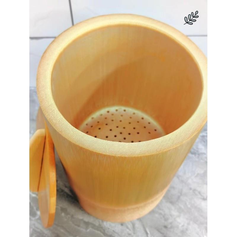 竹根蒸饭桶竹筒整竹大竹筒饭桶纯手工楠竹蒸笼家用蒸米饭竹甑子新