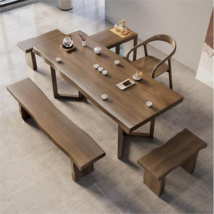 大板实木茶桌椅组合茶台办公室禅意实木茶桌全套阳台茶几,商业/办公家具,茶台/茶桌,淘宝优惠券,粉丝福利购,淘宝优惠卷