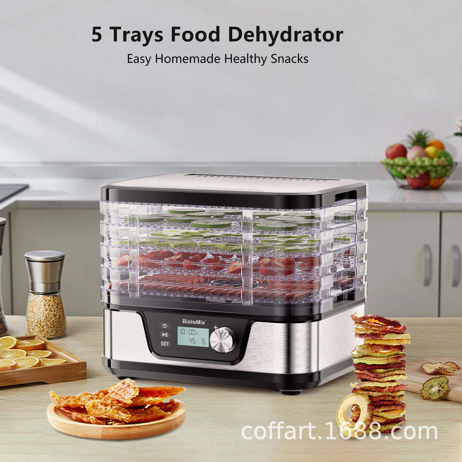 跨境家用干果机蔬果肉类风干机食物脱水烘干机fooddehydrator