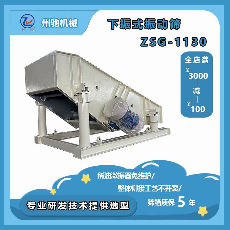 上振式下振式振动筛  矿用直线筛 编织筛网振动电机激振器驱动