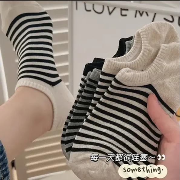 袜子女船袜纯棉防滑不掉