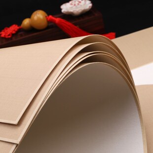 仿古烟灰色真丝熟绢团扇款绢w卡软片免托裱工笔画没骨画小楷瘦金