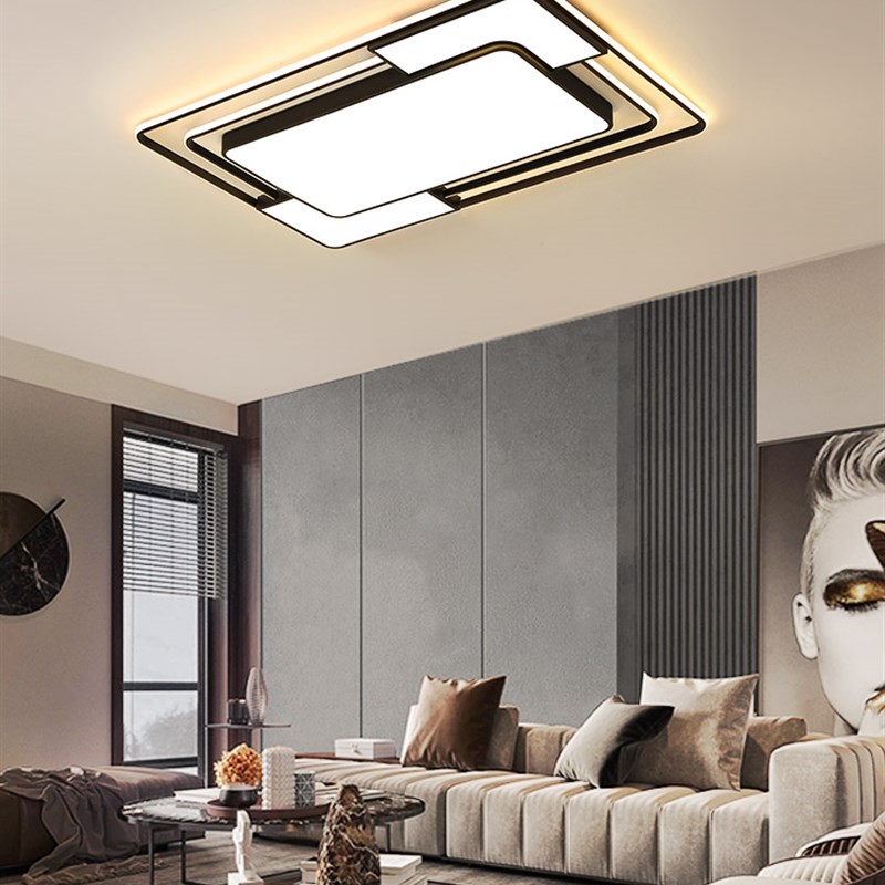 餐厅吊灯客厅灯2025年新款主卧室灯具大全lePd吸顶灯简约现代大气