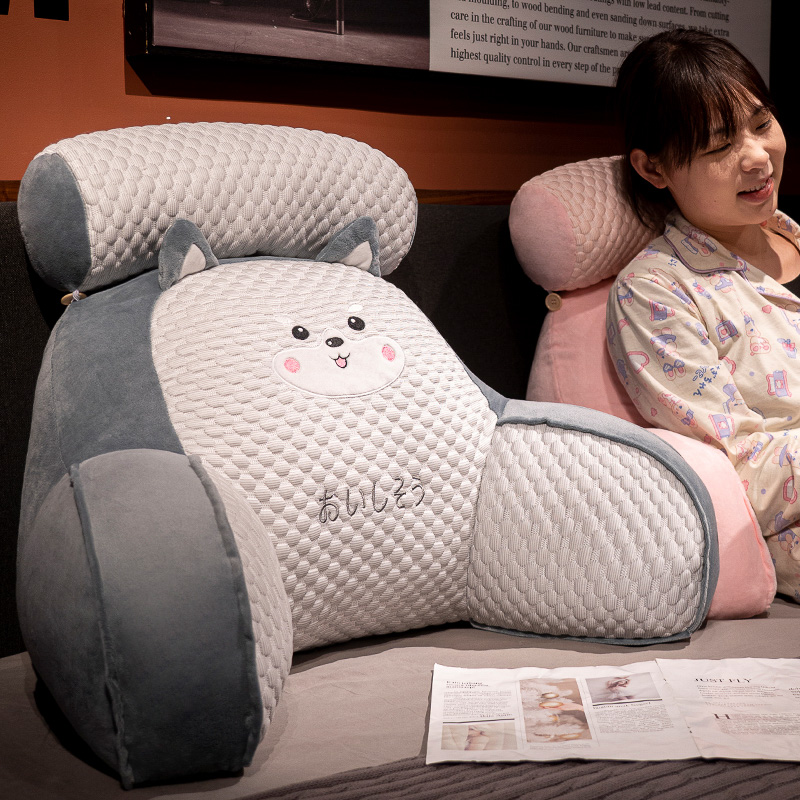 冰豆豆床头靠枕软包大靠背靠垫床上看书玩手机孕妇沙发护腰抱枕夏