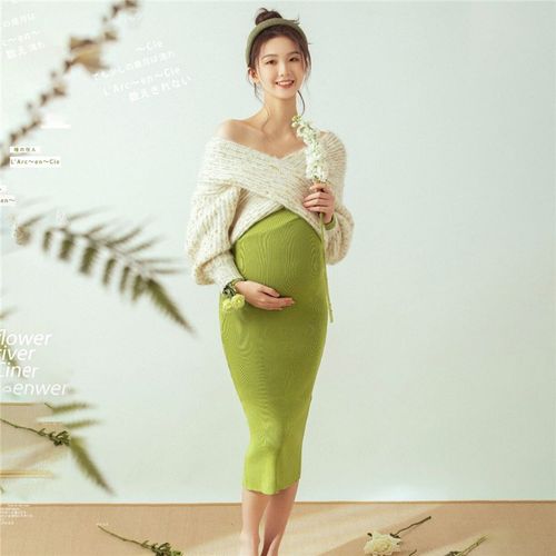 影楼新款孕妇照服装写真摄影小清新活泼可爱辣妈大肚孕妈拍照衣服
