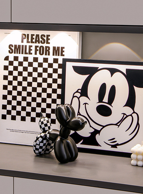 入户玄关装饰画摆件现代家居客厅鞋柜桌面装饰品电视柜简约高级感