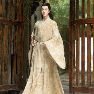 男生冬季 春秋款 道袍 成人古装 波富鸟战国d袍汉服男唐制圆领袍男士