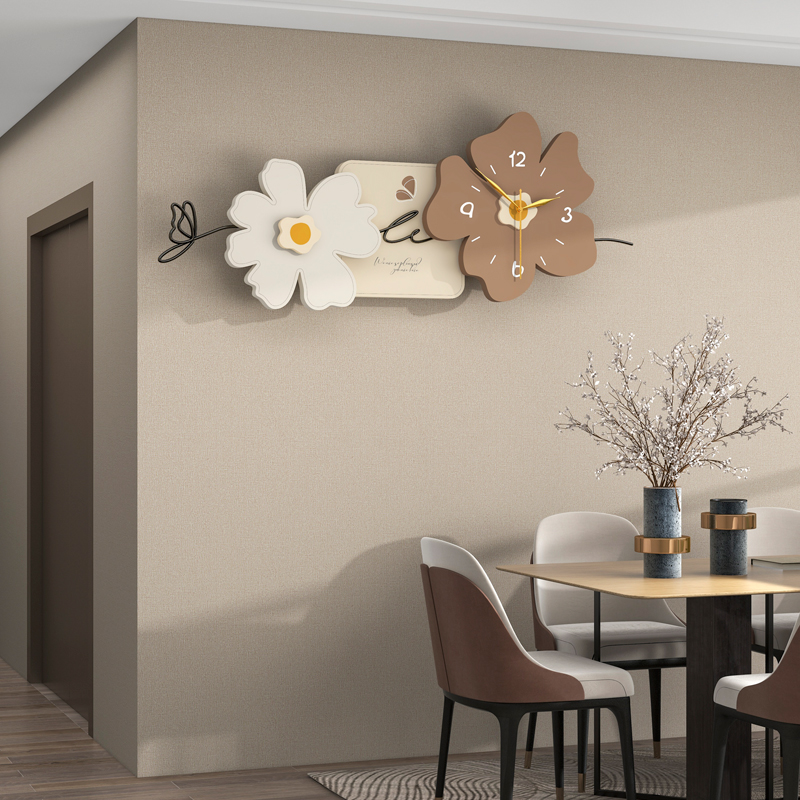 2023新款网红时钟挂墙现代简约时尚客厅创意钟饰客厅餐桌装饰钟表