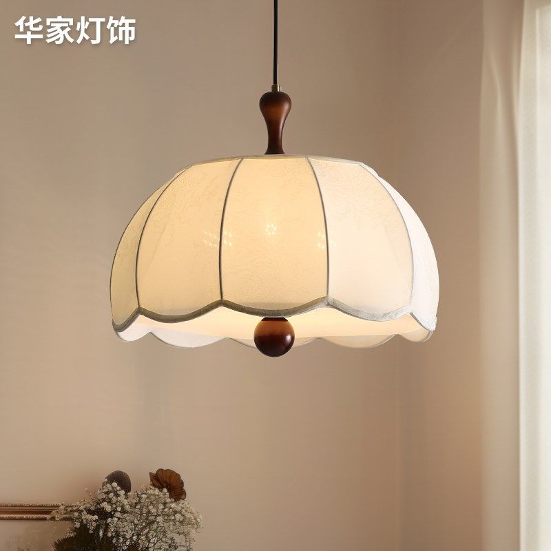 法式吊灯卧室主灯美式复古中古风房间灯布罩书房餐厅创意南洋灯具,家装灯饰光源,卧室/书房吊灯,淘宝优惠券,粉丝福利购,淘宝优惠卷