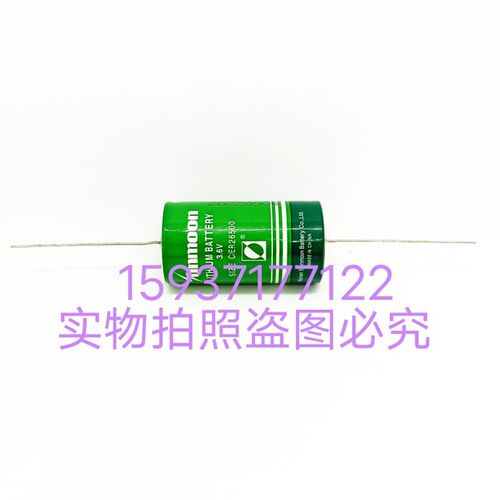 ER26500-P锂亚硫酰氯电池3.6V非充电免维护90O00mAh正负带镀锡硬