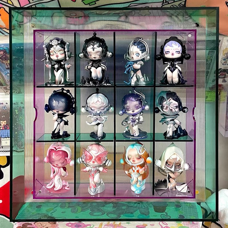 泡泡玛特亚克力收纳展示架动漫玩具娃娃挂手办相框墙防尘防水北欧