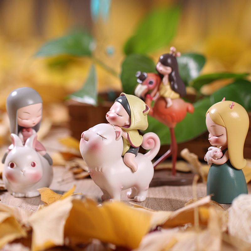 白夜童话汽车载装饰品小摆件可爱创意桌面摆件少女心送女生日礼物