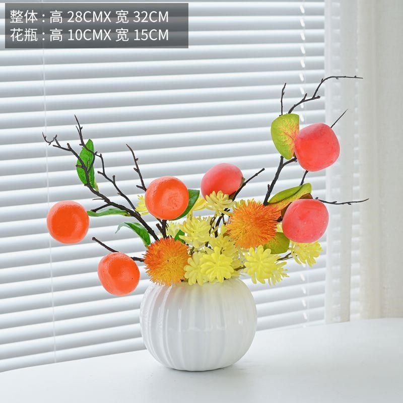 酒店大圆桌转盘中间摆件餐桌花摆花圆形装饰微景观圆桌中心摆台