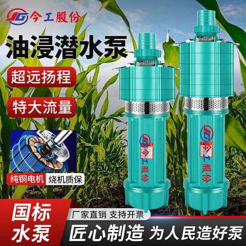 QD多级潜水泵220v高扬程家用抽水泵农田灌溉大流量380v高压深井泵