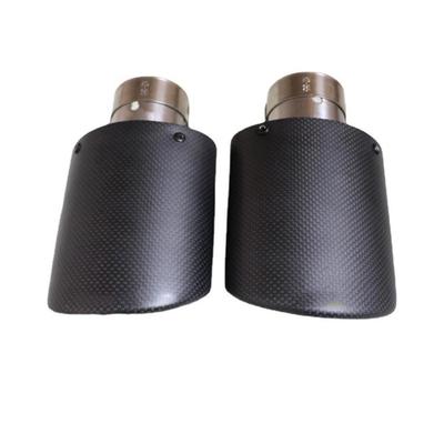 扁形105*75碳纤维尾嘴汽车改装排气管装饰尾喉