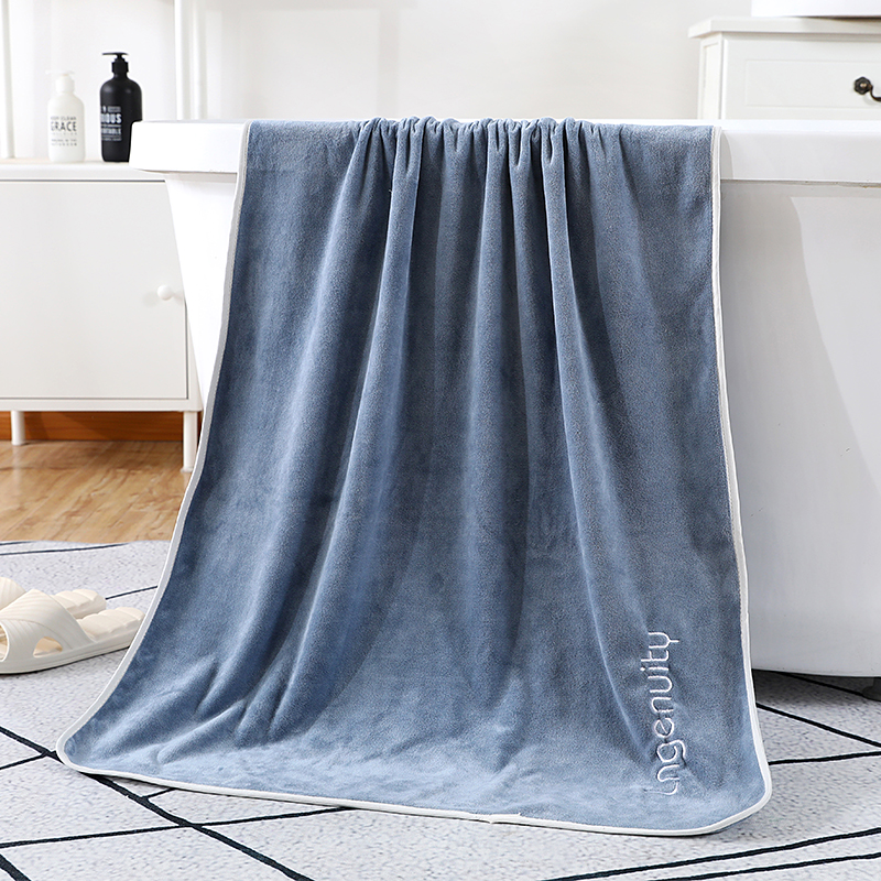 日系网红浴巾情侣款潮流一对纳米浴巾毛巾二件套创意家用可定制