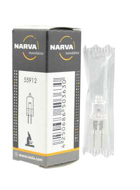 现货NARVA利华卤素灯泡55912 HLL 6V20W G4 1000小时显微镜分析仪