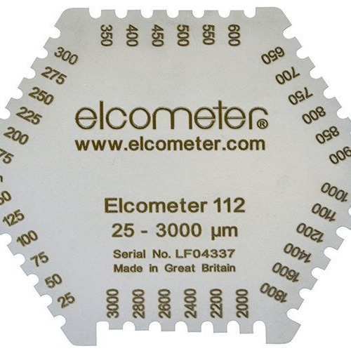 易高 Elcometer 112六角湿膜梳(不锈钢)