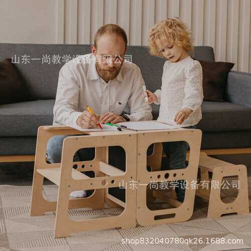 宝宝学习塔learning tower蒙氏儿童扶手台阶洗手梯折叠垫踩脚凳子