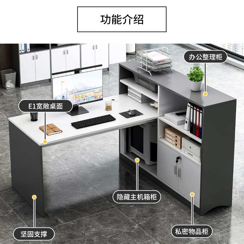 职员办公桌椅组合简约现代双人电脑桌办公室员工位简易屏风工作位