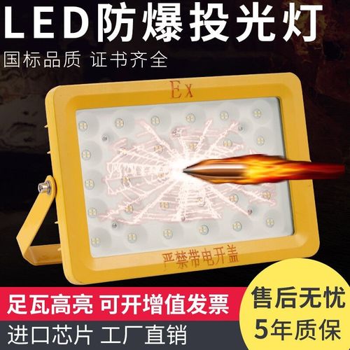 现帝led防爆投光灯户外防水防爆广告室外照明庭院灯工地厂房探照