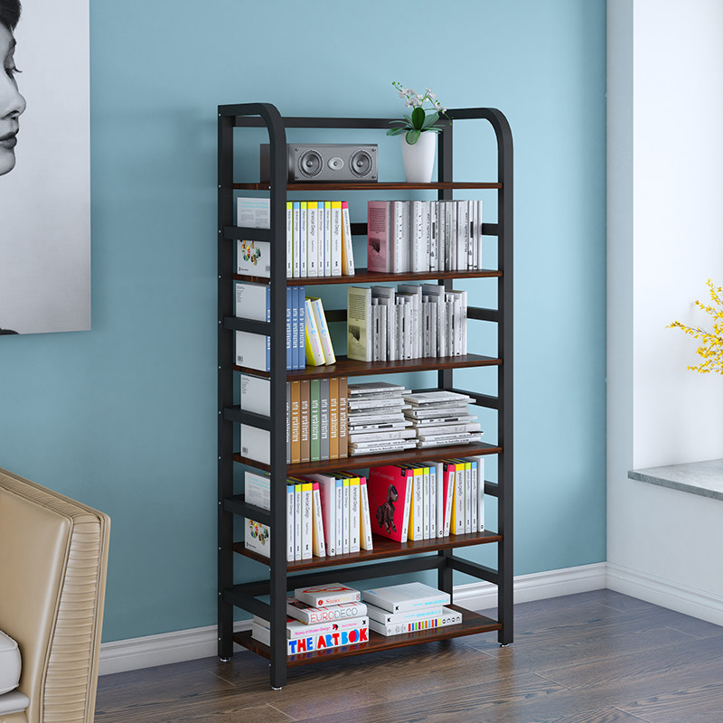钢制书架落地定制可移动t儿童实木大容量多层置物架简易客厅书柜,住宅家具,书架,淘宝优惠券,粉丝福利购,淘宝优惠卷