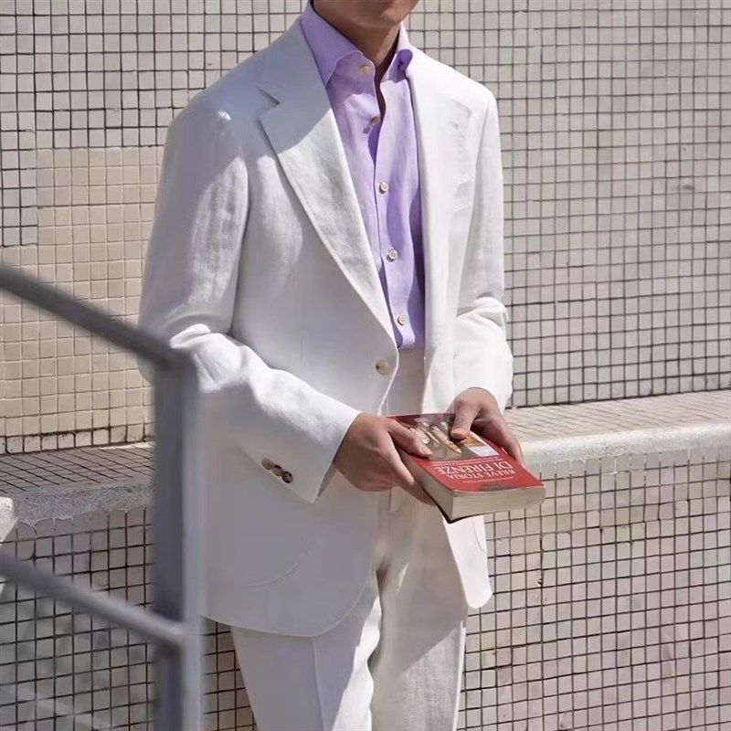 夏季薄款复古男透气亚麻料小西服意式复古修身休闲西装外套上衣潮,男装,休闲西服,淘宝优惠券,粉丝福利购,淘宝优惠卷