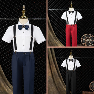 男童加大码西服套装加肥加宽小主持人礼服钢O琴六一演出服胖童西