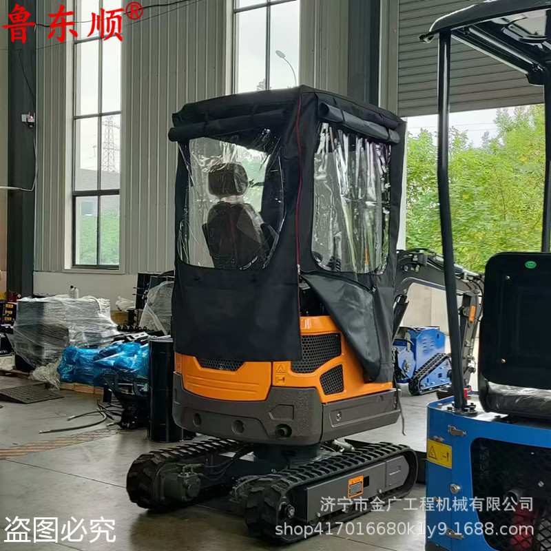 微挖保暖棚 小型挖掘机防尘罩 驾驶室遮阳棚盖布