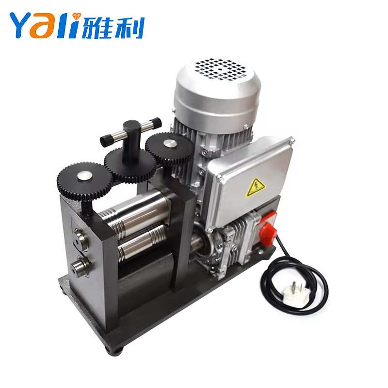 电动压片机金匠薄板半圆花纹线辊珠宝工具设备电动轧机拉片机