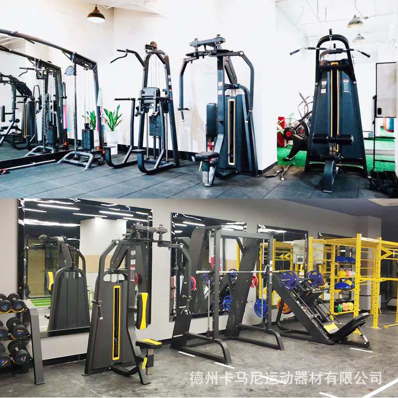 厂家直销健身房全套设备推胸 拉背 划船 深蹲 大飞鸟 综合训练器