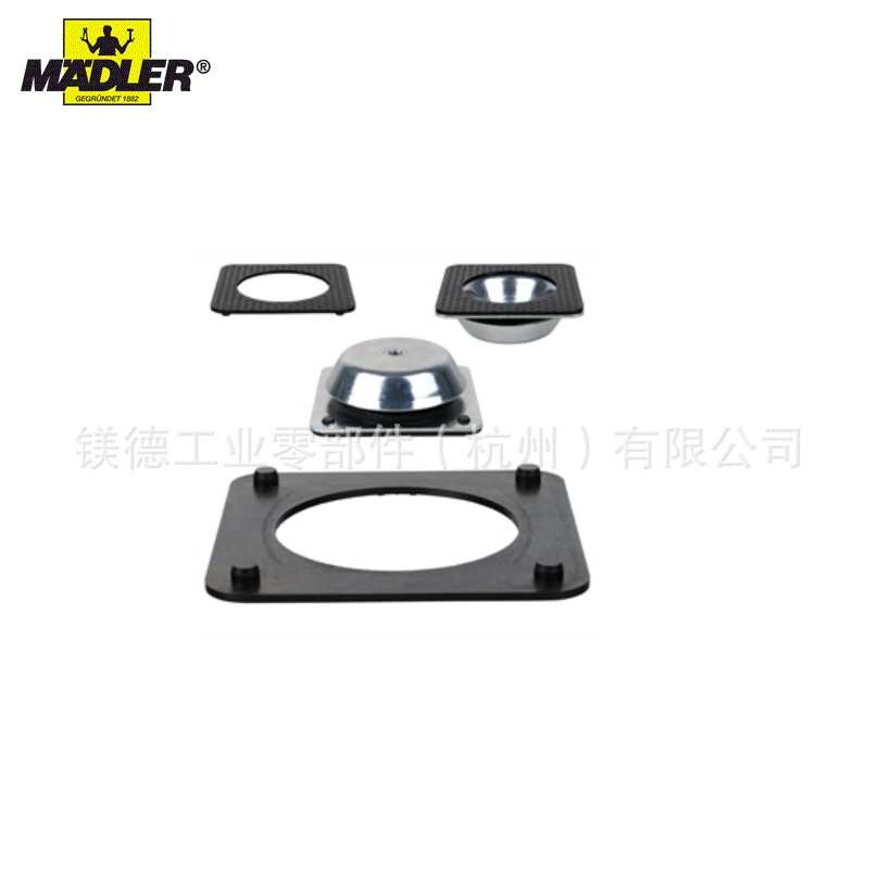 Maedler 机器底座 带方形法兰/带椭圆法兰 橡胶垫