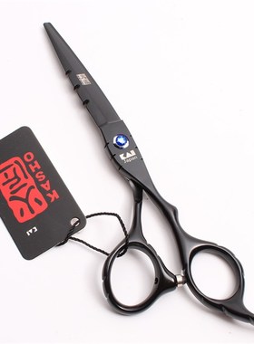 火匠黑色美发剪子5.5/6寸理发剪刀平剪刘海打薄剪刀碎发牙剪套装